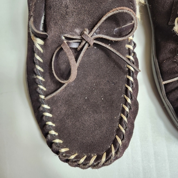 Guide Gear Mens Brown Wool Fur Lined Chukka Mocs-Size 10M - Picture 6 of 13